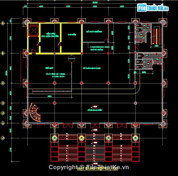 Đồ án,bản vẽ xây dựng,xây dựng,Bản vẽ xây dựng ngân hàng